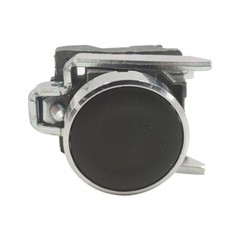 XB4BA21 Push button metal XB4,black 22mm spring return unmarked 1NO XB4-BA21 NEW
