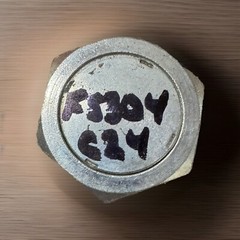 FS304C24, 1-1/2″ Tube ORFS CAP, 2”-12 Threads, O-RING FACE SEAL CAP