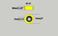 Rubber Wheel for Delta 36-865 Power Feeder Set of 3