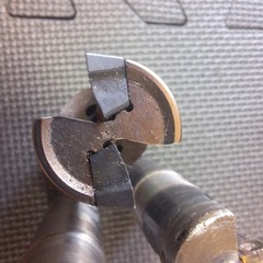 3 Used Endmills. Unsure Of Brand Or Size.