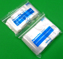 200 Zippit Reloc Bags 2mil Clear 3×3 & 4×4 Square Bags Poly Zip Seal Lock Baggie