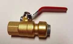 5 PIECES 1/2″ PUSH FIT x 1/2″ FNPT (FEMALE THREADED) BALL VALVE
