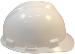 MSA V-Gard Large JUMBO Cap Style Hard Hat – White