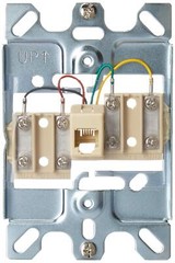 Leviton C0256-SS Telephone Wall Phone Wallplate Surface Mount Jack