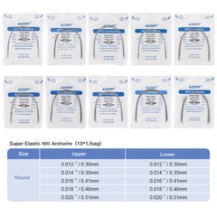 AZDENT Dental Brackets Braces MBT Roth.022 .018 Hook 345/Niti Round Arch Wire