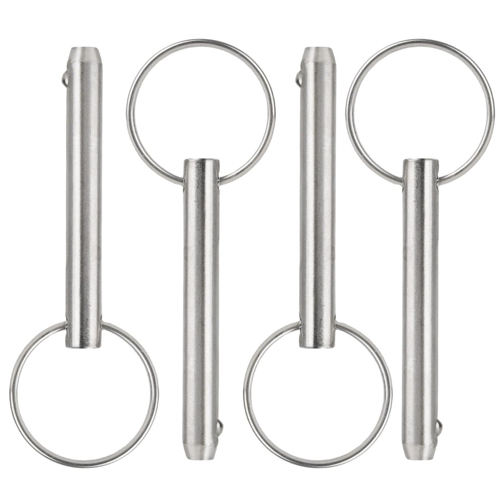 4 Pcs Quick Release Pin, Diameter 1/4″, Usable Length 1-1/2″, Overall Length …