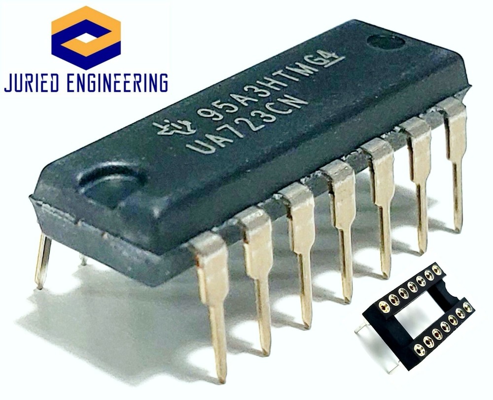 1PCS UA723CN UA723 (Direct Replacement LM723CN LM723)+ Sockets