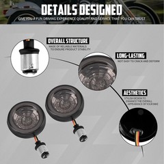 Motorcycle LED Turn Signals Bulbs Rear 1157 Bullet Lights Fit for Harley Softail