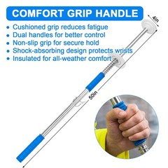 50″ Long Handle Pallet Stretch Wrap Dispenser Fits 2″-3″ Core &6″-20″ Roll Width