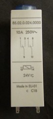 FINDER 85 02 0 024 0000 2C0-DPDT 10Amp 24VAC DC Timer Timing Relay Multifunction
