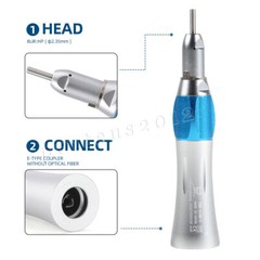 Dental Slow Low Speed Handpiece Straight Nose Cone fit E-type Motors