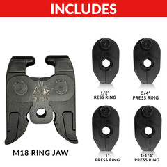 Fot Milwaukee M18 Universal Press Jaw Kit Copper pipe VUS1/2 3/4 1 1-1/4″