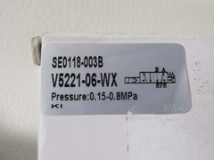 V5221-06-WX 1-Spool Pneumatic Control Valve 0.15-0.8 MPa Manifold Block Ports