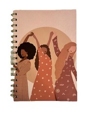 Jones Studio Pink Women’s Spiral Notebook Heritage Sisters Friends Females 8×6