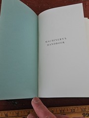 Machinery’s Handbook 20th Edition Second Printing 1976 STUDENT EDITION