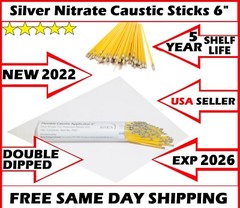 100PS NEW BRAY 2024, 6″ CAUSTIC SILVER NITRATE APPLICATORS STICKS FACTORY-SEALED