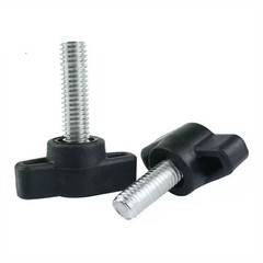 M4 M5 M6 Plastic Tee Wing Knob knob Clamping Nut Screw Machine Handle Black 27#