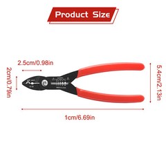 4 in 1 Wire Service Pliers Crimper Stripper Cutter Gripping for 12-20AWG Cable