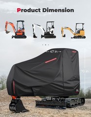 Heavy Duty Mini Excavators Cover for Kubota U17/ KX018-4 & Bobcat E17/ E19/ E20