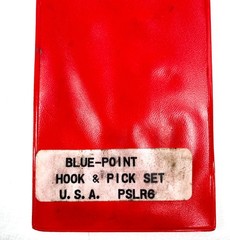 BLUE POINT TOOLS USA Long Hook & Pick Set 5 Piece PSLR6 Black Rubber Handles