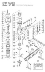 CoFast® 5 High Quality Gasket G 877-327 for Aftermarket Hitachi NR83A A2 NV83A2