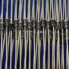 GI ~ SB160 ~ SCHOTTKY DIODE 60V 1A 2-PIN DO-204AL (LOT OF 98)