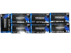 SAS 6602 Thickster Latex Disposable Gloves, 14 mil, Medium, 50 Pack (7 Boxes)