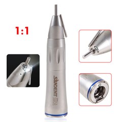 Dental Surgical Straight Handpiece 1:1 Implant Cone Nose Fiber Optic SANDENT