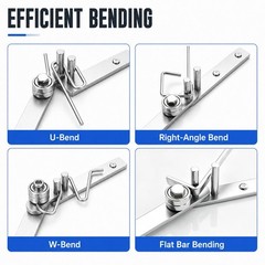Manual Rebar Bender Steel Wire Tubing Rod Forming Tool for Workbench Use