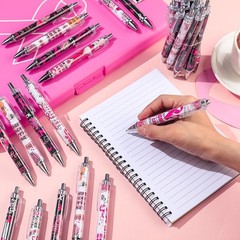 36 PCS Breast Cancer Awareness Pens Pink Ribbon Retractable Ballpoint Ink