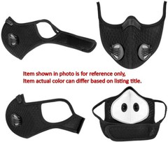 Nylon Mesh Face Mask w/ Replaceable PM2.5 HEPA Carbon Filter (Slate Gray)