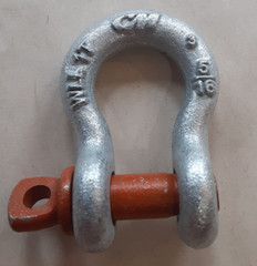 Columbus McKinnon M647G – Shackle- Screw Pin -Galvanized -Size 5/16″ WLL 1 ton