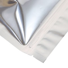 200 Silver Stand-Up Dry Food Mylar Pouches for Seeds and Grains