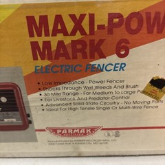 Parmak Mark 6 Electric Fence Charger 30-Mile Low Impedance Plug-In Multi-Power