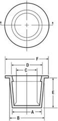 Caplugs T-13 1.25″ Tapered Red Plug Cap (Qty:5,10,25,50,100)
