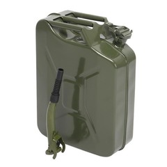 Army Green Fuel Can 5Gal 20L Gas Gasoline Fuel Army Backup Metal Steel Tank