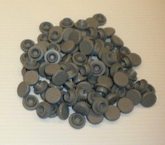 1,000 Pc Gray West Brand Rubber 20mm Serum Stoppers Lot Snap On S-127 1F