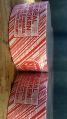 6 Rolls- Tape Uline Tape Stop if Seal is Broken 2″ x 110 yard Per Roll ULINE