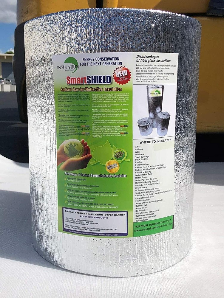SmartSHIELD -5mm Premium Reflective Insulation Roll, Foam Core Radiant Barrier