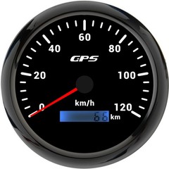 LED Universal 110MM GPS Speedometer 60/80/120/200KMH 80MPH Speed Gauge Meter