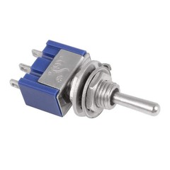 5 Pack Mini Toggle Switch SPDT 3 Position ON OFF ON 6A 125V AC Panel Mount