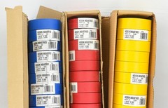 LOT 36x Keson Industries Ribbon Flagging Tape – Red, Yellow, Blue 1 3/16” x 300′