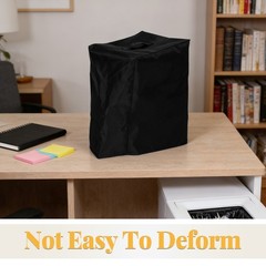 Paper Shredder Cover in Black Oxford Fabric with Design