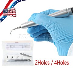 Dental Ultrasonic Air Perio Scaler Handpiece Scaling 2/4-Holes 3 Tips G1 G2 G4