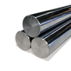 Induction Hardened Chrome Plated Steel Rod – 1 1/2″ Dia x 48″ length, 1045 steel