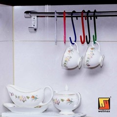 Wellmax S Hooks for Hanging, Heavy Duty S Shaped Hooks, Colored Metal S Hook…