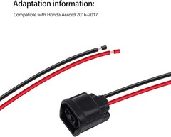 LED Foglight Harness Repair Connector Plug Pigtail Compatible with Accord 2016 2