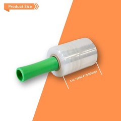 5″ in. x 1000FT 60 Gauge 6PC/9PC Rolls Stretch Shrink Film Hand Wrap Core 1″