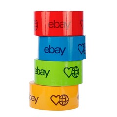 24 Rolls 2″ x 75 yds Official eBay Branded Packaging Packing Package Carton Tape