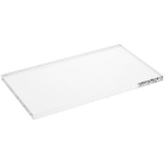 Plymor Clear Acrylic Rectangular Display Base, 5″ W x 3″ D x 0.25″ H